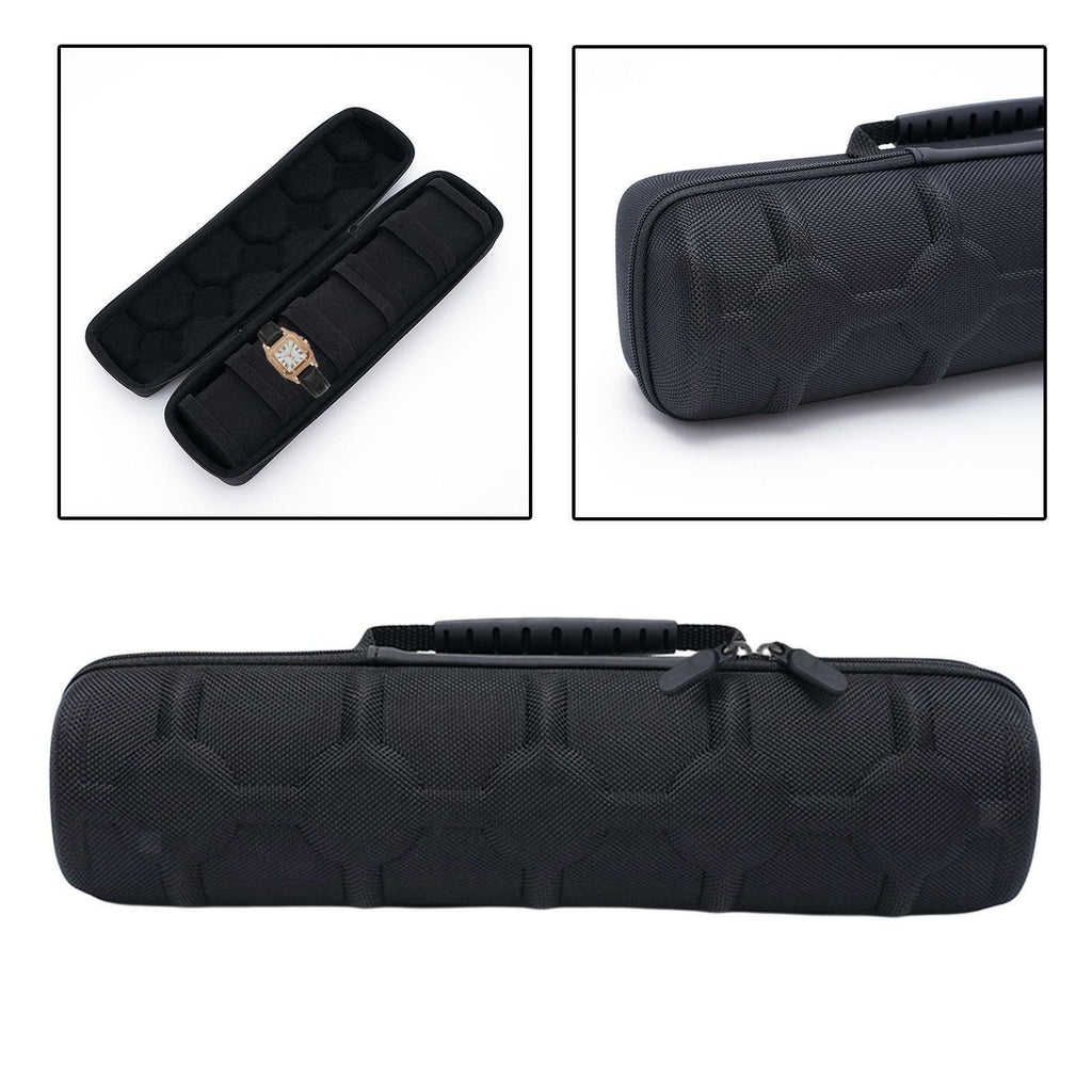 Watch Roll Travel Case Storage Organizer 5 Slots Watch Box for Men & Women