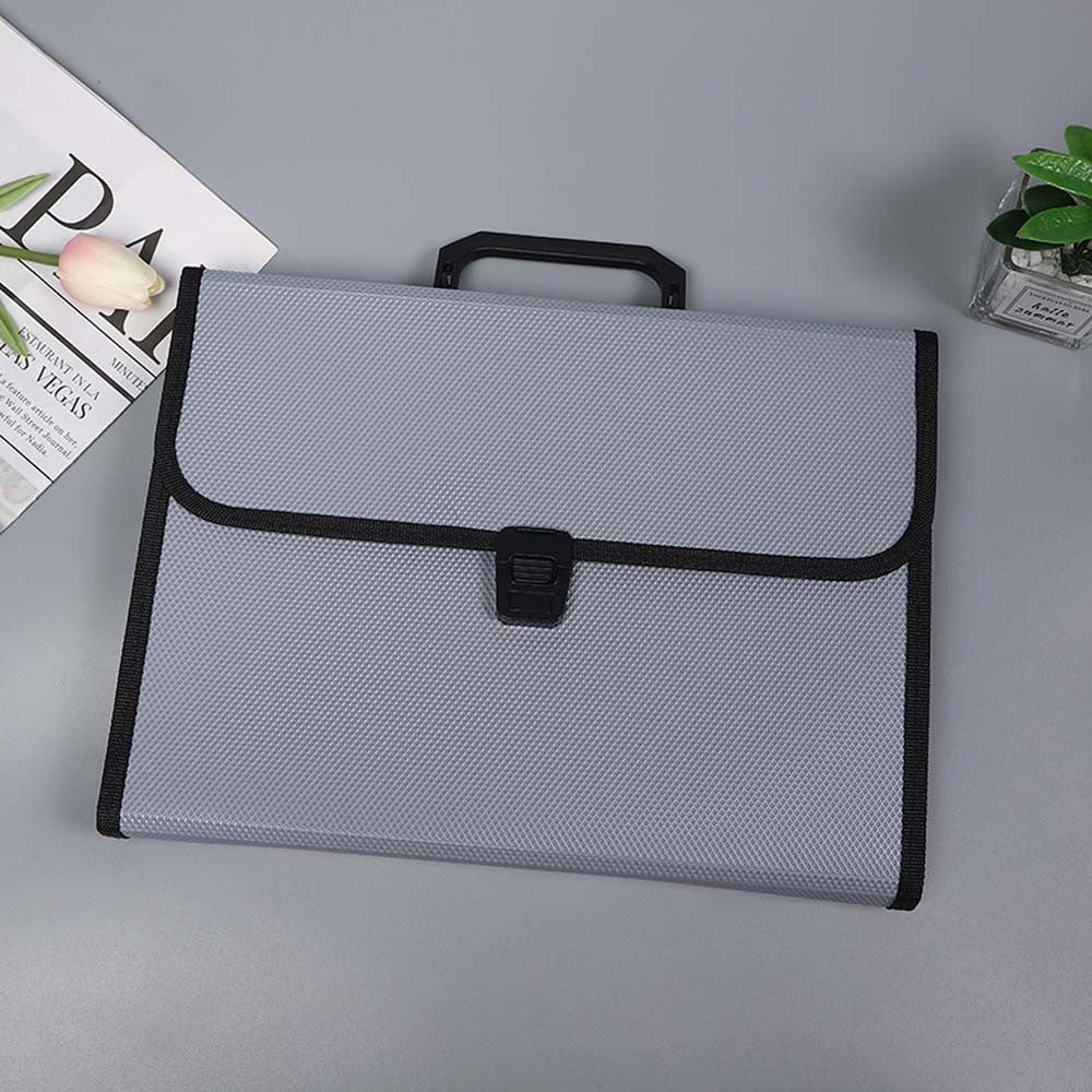 A4 13 Layer Large Capacity Expanding File Folder Document Storage Briefcase
