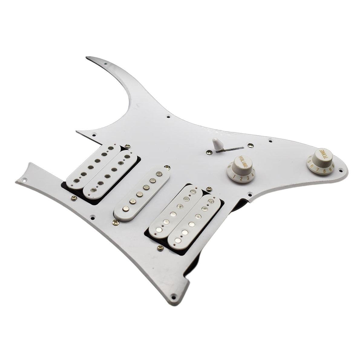 Pre-wired guitar pickguard pickup with loaded pickguard and humbucking coil for