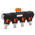 Multi Outlet For Garden Hose Splitter with Easy Tap Connection and Flow Control