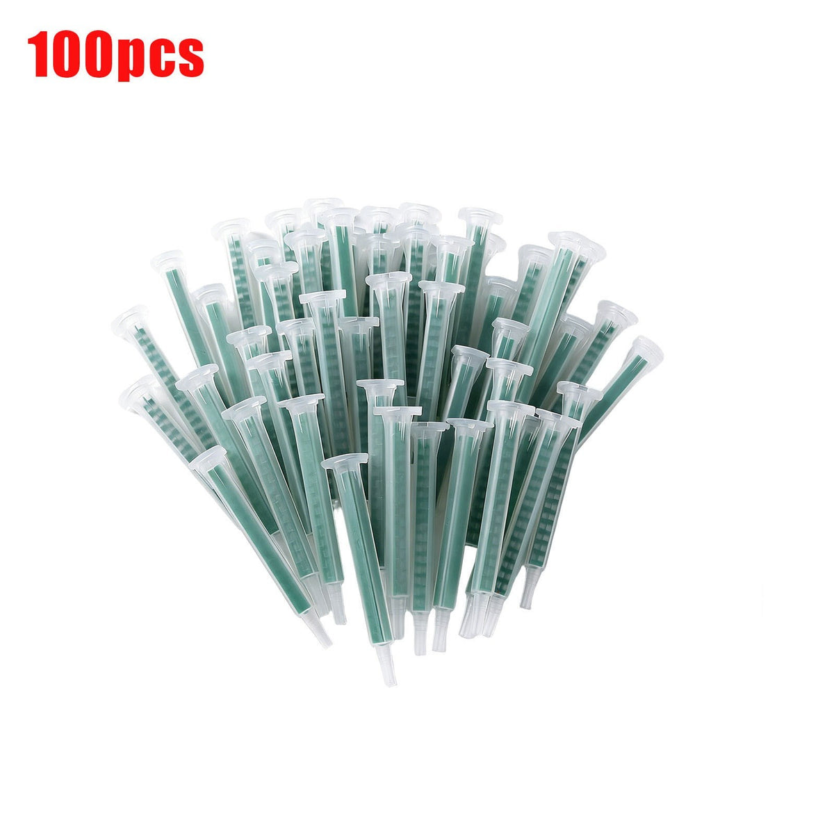 100pcs Static Mixer Epoxy Resin Mixing Tube Nozzles Sets For Ab Glue Gun Approx