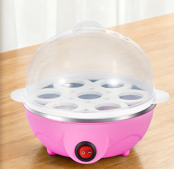 7-Egg Cooker Compact Electric Easy Egg Boiling Poaching Breakfast Maker