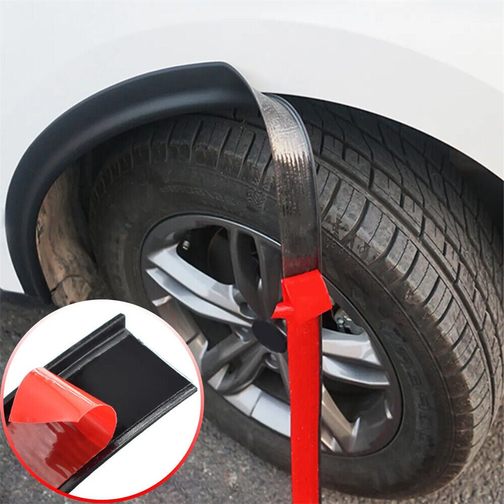 2x 1.5m rubber car wheel arch protection strips fender trim universal