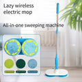 Cordless Electric Floor Mop – Dual Spin Cleaner Kits with Handle Scrubber Tool