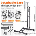 Upright Bike Stand Premium Vertical Adjustable Bicycle Floor Parking Rack Stand