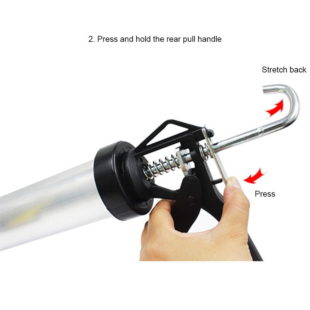 Carp Fishing Boilie Gun with 4pcs Spare Nozzles Sausage Bait Ball Making Tackle