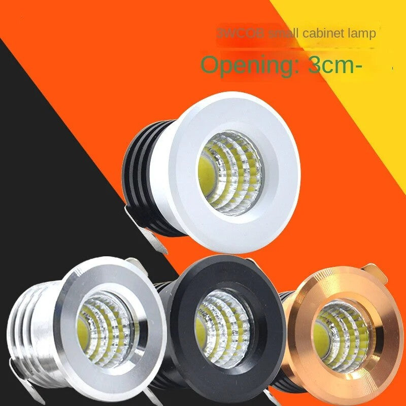5pcs LED Recessed Small Ceiling Lights Cabinet Mini Spot Downlight 3W Decor Spot
