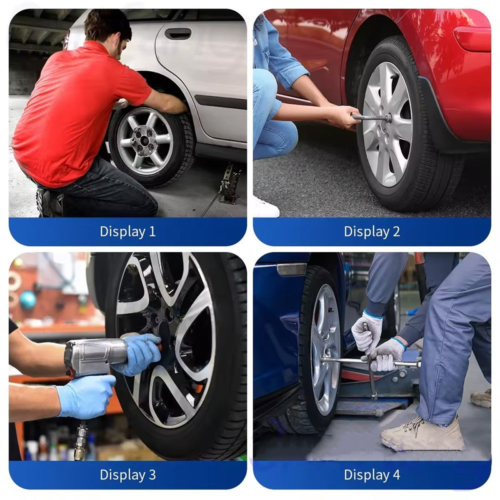 8Pcs Alloy Wheel Nut Socket Thin Wall Deep Impact Socket Set 1/2"drive 15-27mm