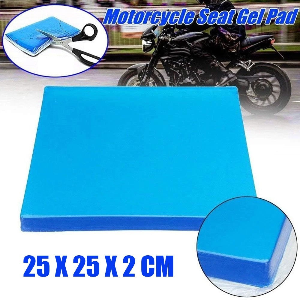 Motorcycle Seat Gel Pad Shock Absorption Mats DIY Soft Cooling Cushion 25*25*2CM