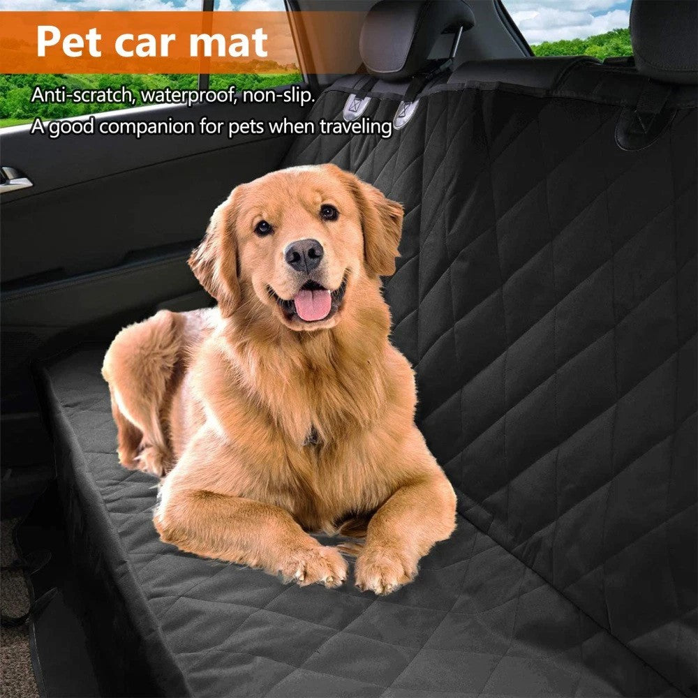 Car Rear Back Seat Cover Pet Dog Protector Mat Non-slip Waterproof Cushion UK