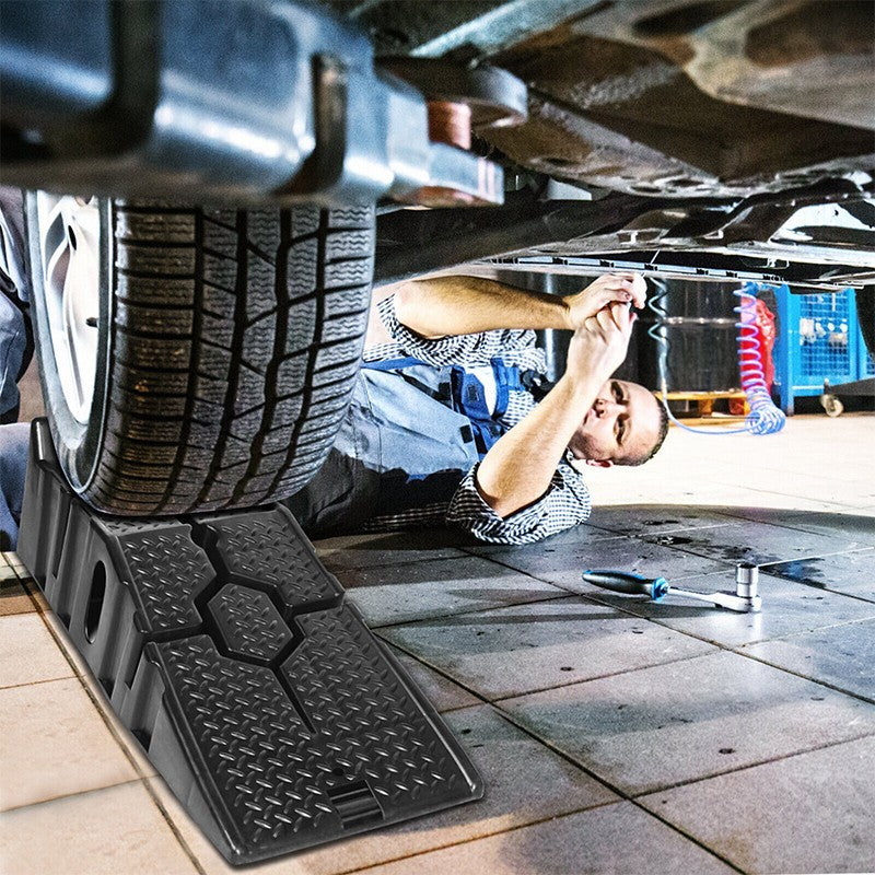 2pcs Heavy Duty Car Lift Lifting Ramps 33cm Extra Wide Universal UK 2026