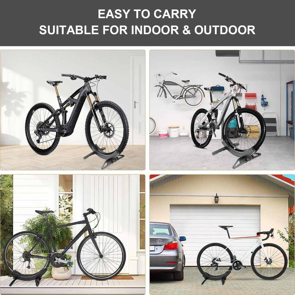 Universal Bike Parking Rack - MTB Road Indoor Floor Stand 30-80mm New