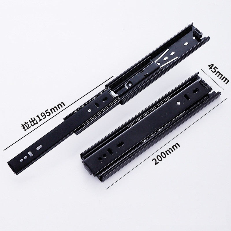 Reliable Side Mounted 45mm Wide Drawer Slides for Small Drawers Pack of 2