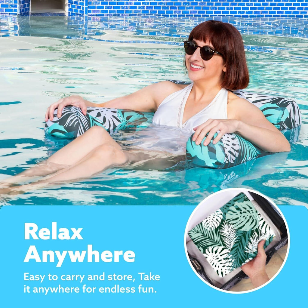 Inflatable Pool Floats Adult PVC Lazy Hammock Pool Floats Floating Lounge Chairs