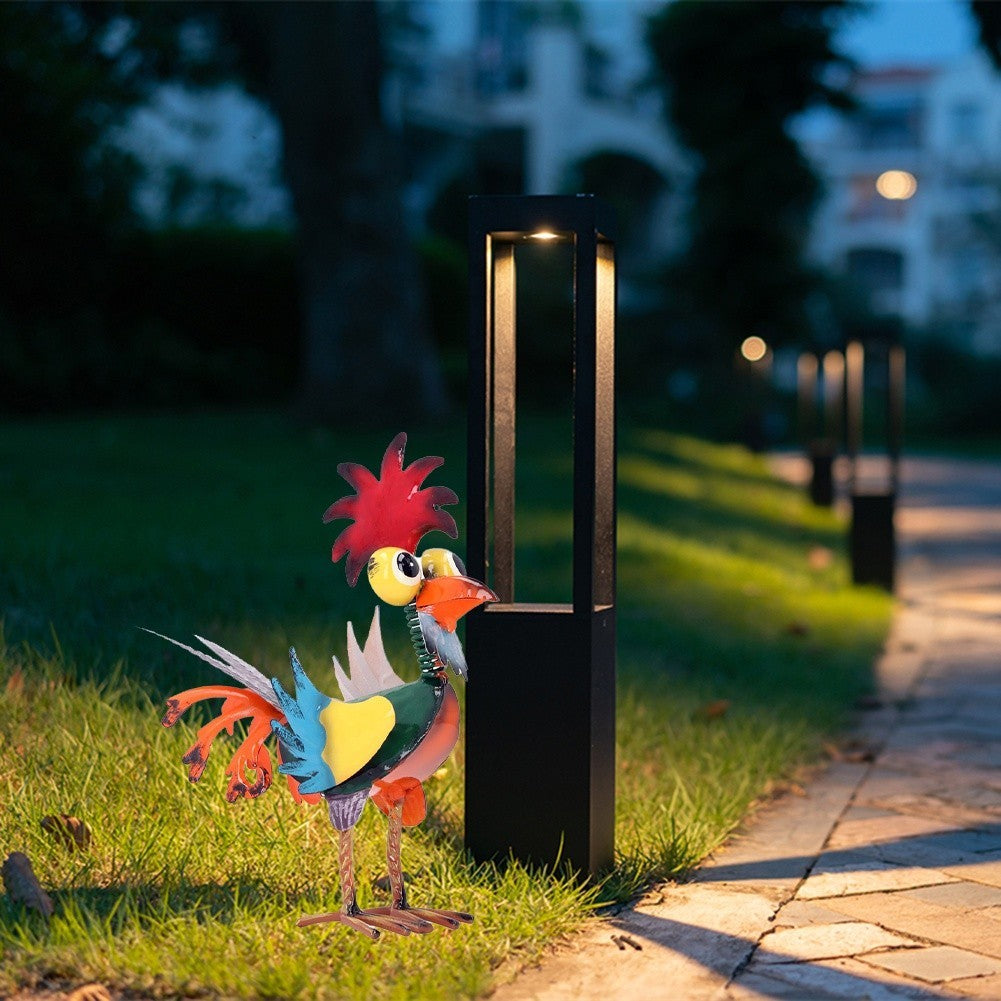 Outdoor Metal Rooster Yard Statue Decoration Rooster Decor Garden Statue9172