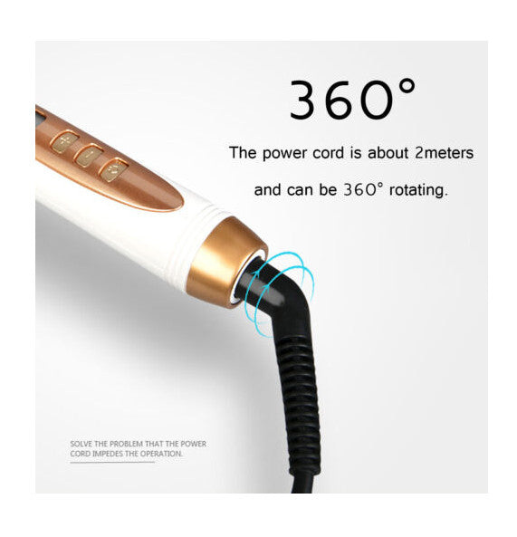 Automatic Rotating Hair Curler Wand 9mm Waver Curling Tongs Iron Ceramic Barrel