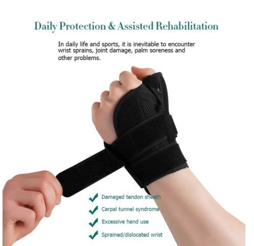 NHS Use Medical Wrist Thumb Hand Spica Splint Support Brace Stabiliser Arthritis