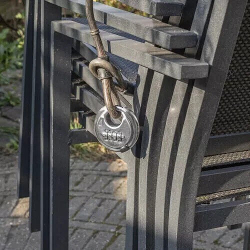 2pk Heavy Duty Combination Padlock for Outdoor, Waterproof Disc Padlock W/Code 4