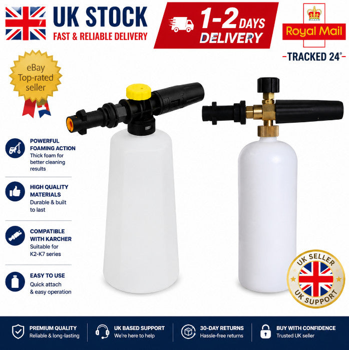 🔥Karcher Snow Foam Lance Gun K2-K7 Cannon Car Pressure Washer Washing Bottle
