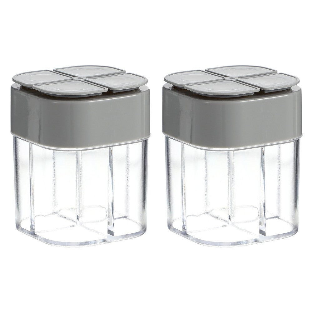 2pcs Multi Spice Containers Spice Shaker Jars Camping Barbecue Spice Containers