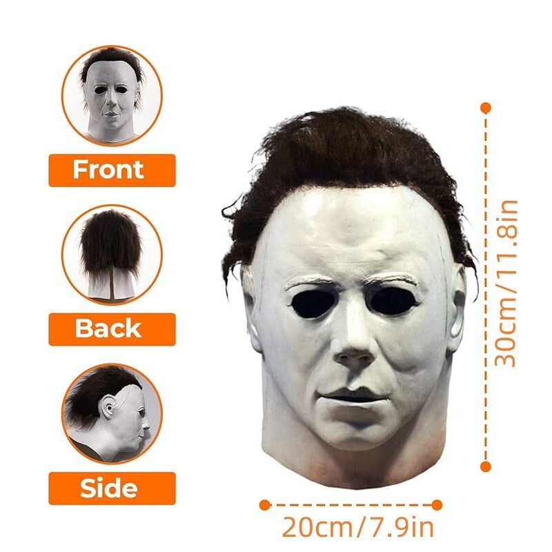 Halloween Cosplay Costume Michael Myers Mask Latex Full Head Killer Scary Prop