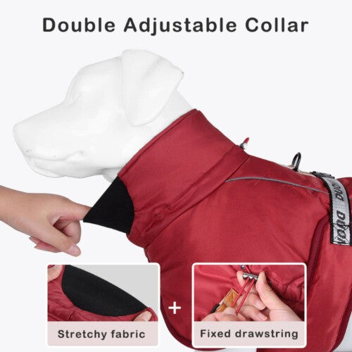 Large Dog Clothes Winter Warm Coat Windproof Waterproof Thicken Pet Down Jacket
