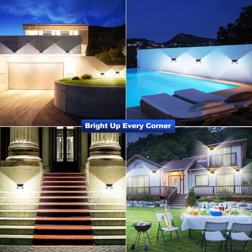 118LED Solar Powered PIR Motion Sensor Wall Lights Outdoor Garden Security Lamp