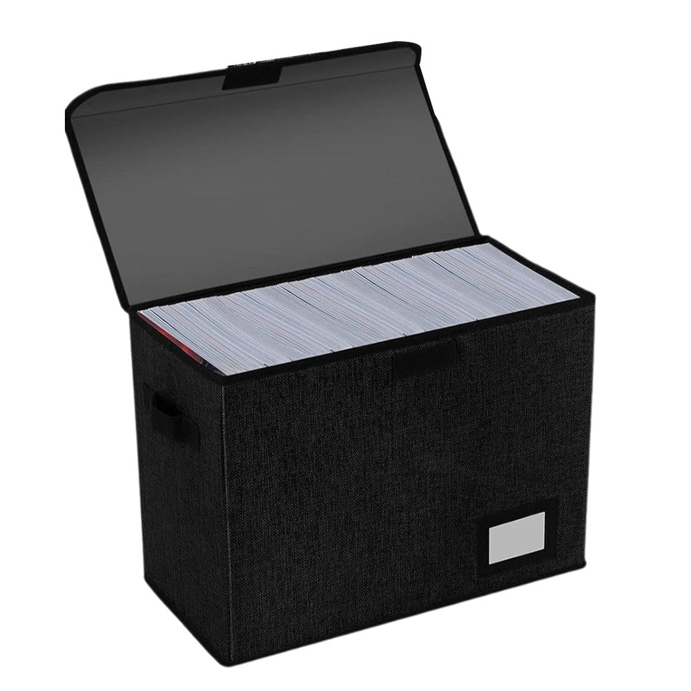 Eco Friendly Black Comic Book Box 15.8"x7.8"x11.8" Collapsible Storage Box