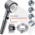 3 Modes Shower Head with Filter High Pressure Water Saving Massage Scalp