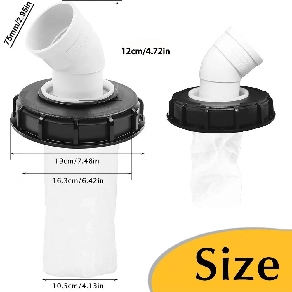 45° IBC Lid Filter Ton Barrel Cover Cap Water Tank IBC Tank Cover Fitting HOT