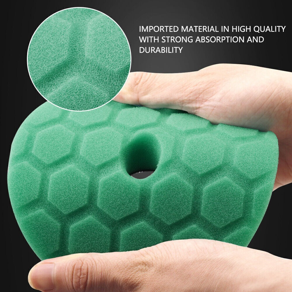5 Inch 125mm Hex-Logic Polishing Pads For RO DA Polisher Buffing Waxing