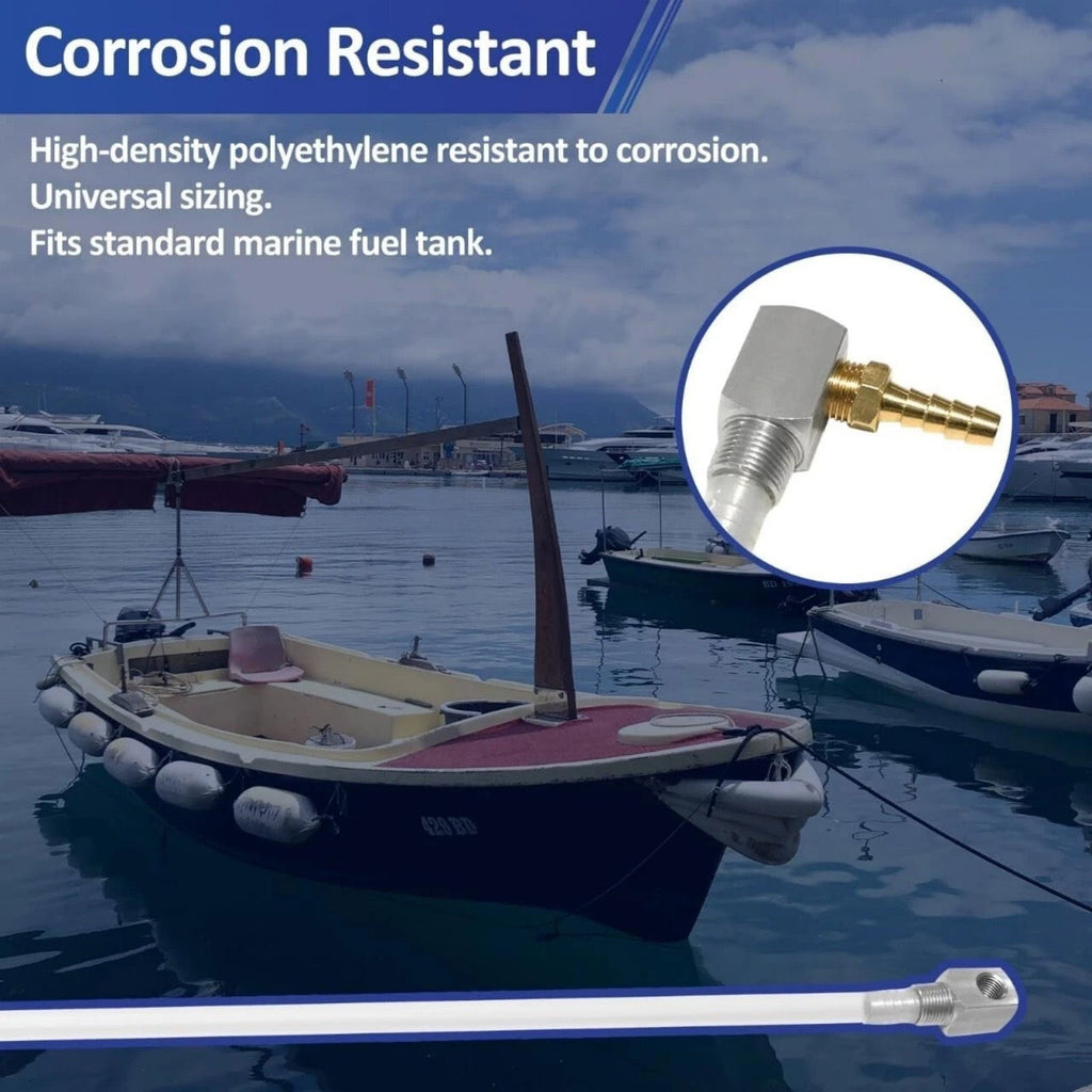 Universal Boat Fuel Pickup Tube Polyethylene with Adapter Replaces 7-0948