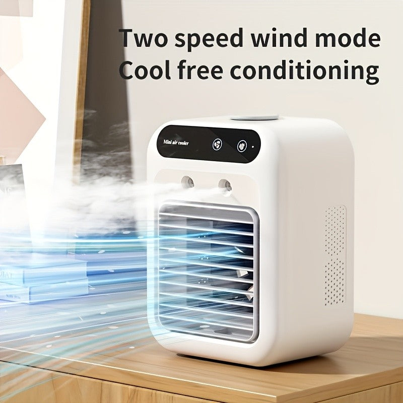 Quiet Mini USB Desk Cooler Fan Rechargeable Portable For Office Dorm Home Travel