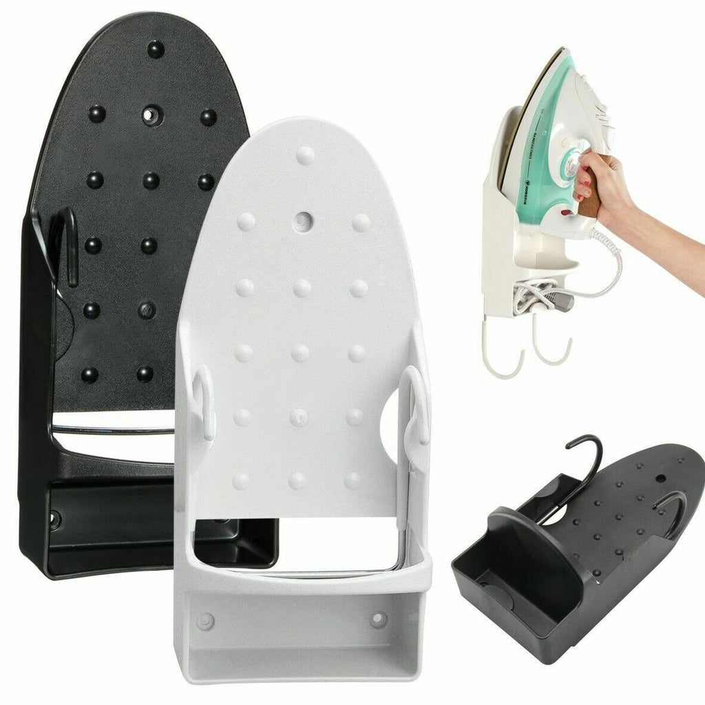 Ironing Board Holder Hanger Door Cupboard Wall Mount Storage Rack Black White UK