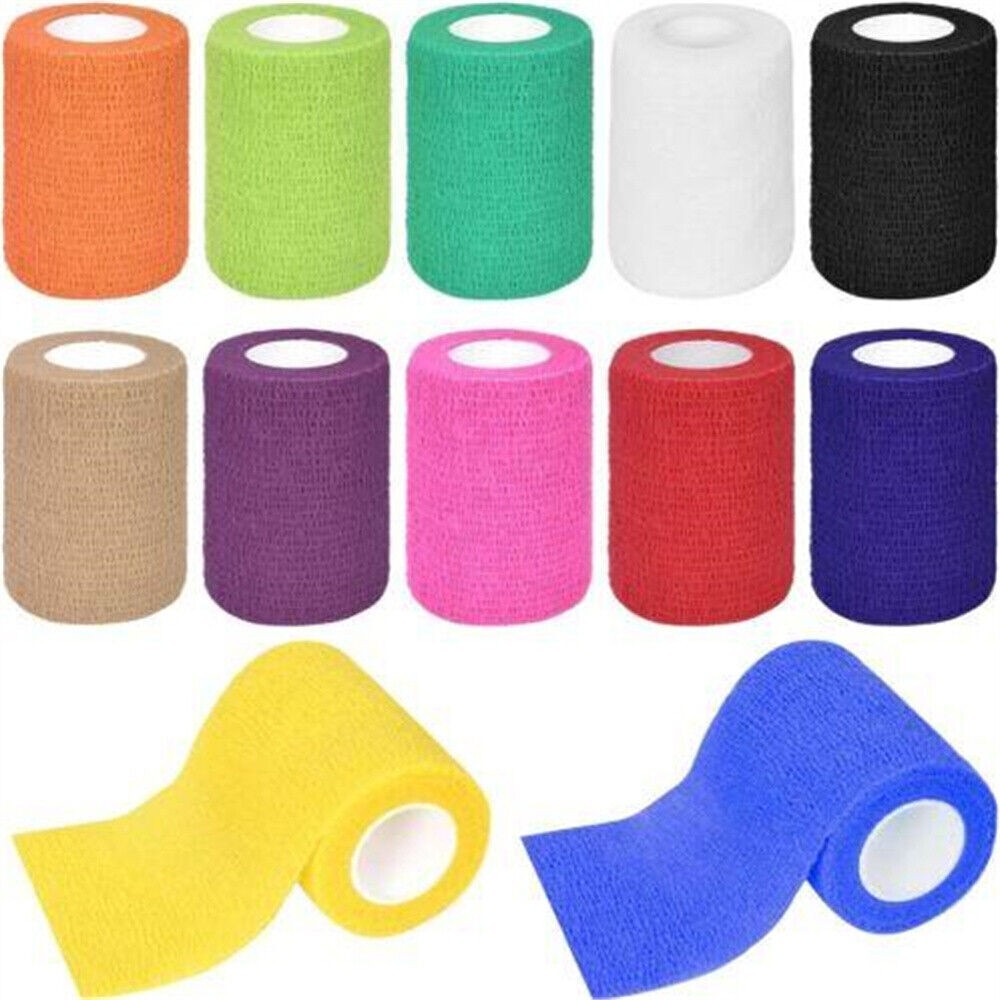 Pets Vet Wrap Self-Adhesive Elastic Cohesive Dog Bandage Injury Wrap Tape Wrist