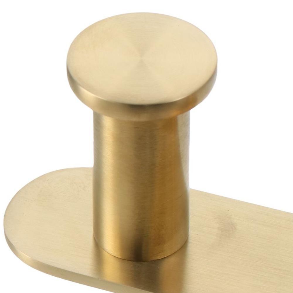 SUS304 Stainless Steel Brushed Gold Towel Rack Hook Bathroom Robe Storage Holder