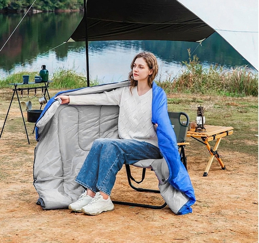 Waterproof 4 Season Envelope Sleeping Bag Single Zip Design Camping Hiking Use