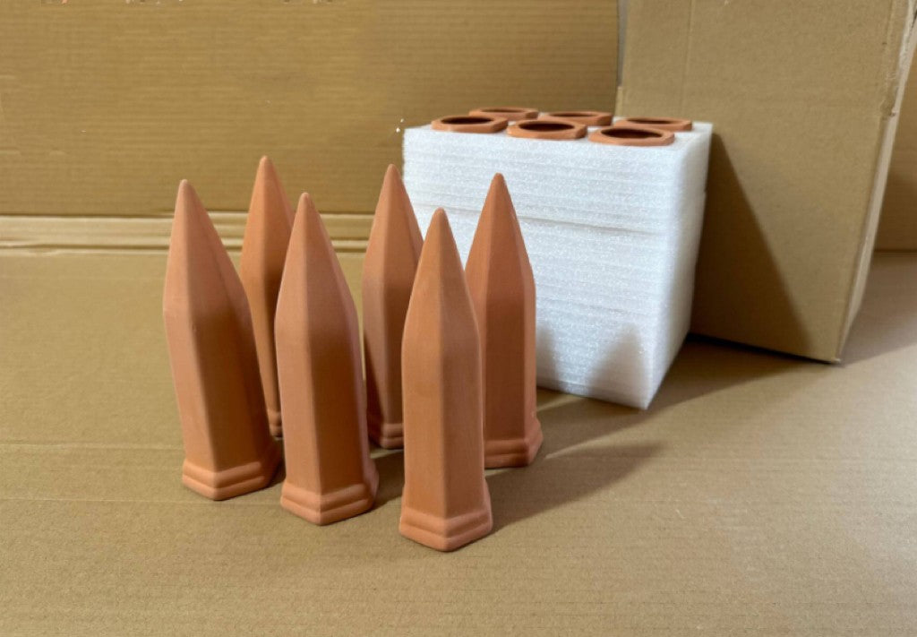 2-10Pcs Terracotta Plant Watering Stakes Automatic Self-Watering Garden Spikes