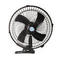 1X 10 Inch 12V Car Electric Fan Adjustable Speed Oscillating Cooling Fans with C