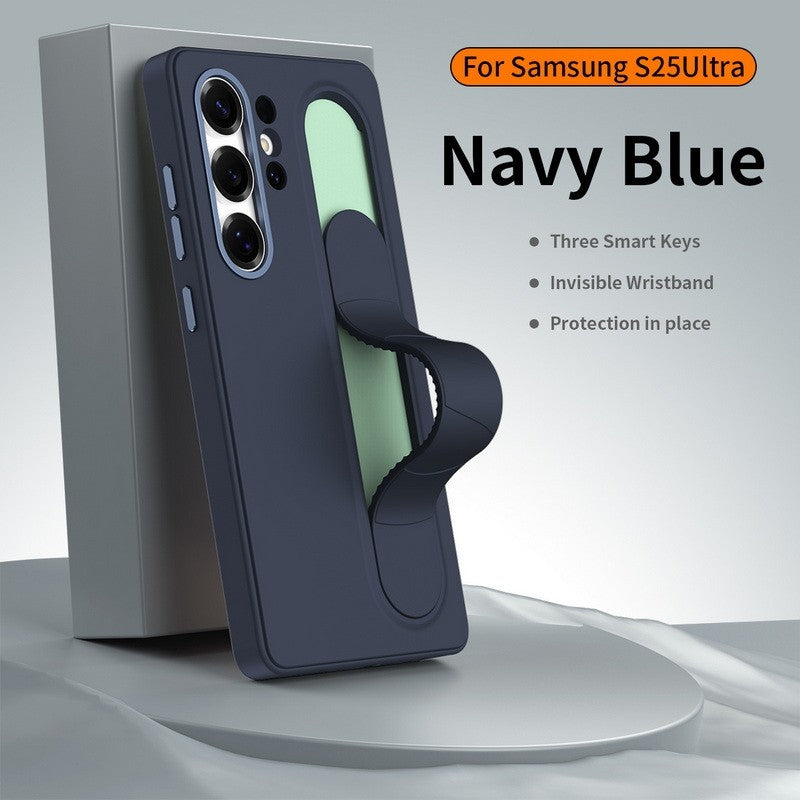 Case For Samsung Galaxy S26 Ultra  Smart Button Wristband Cover