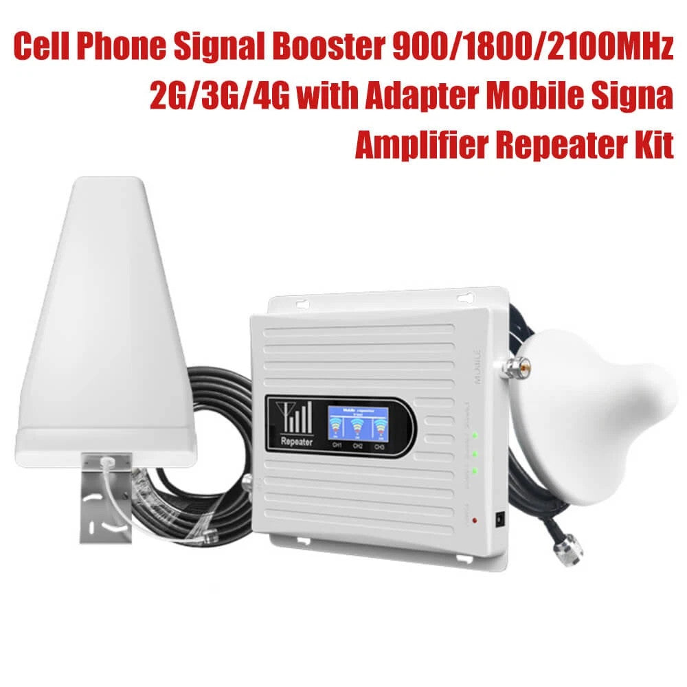 900/800/2100MHZ Band Repeater Amplifier Kit 2G/3G/4G