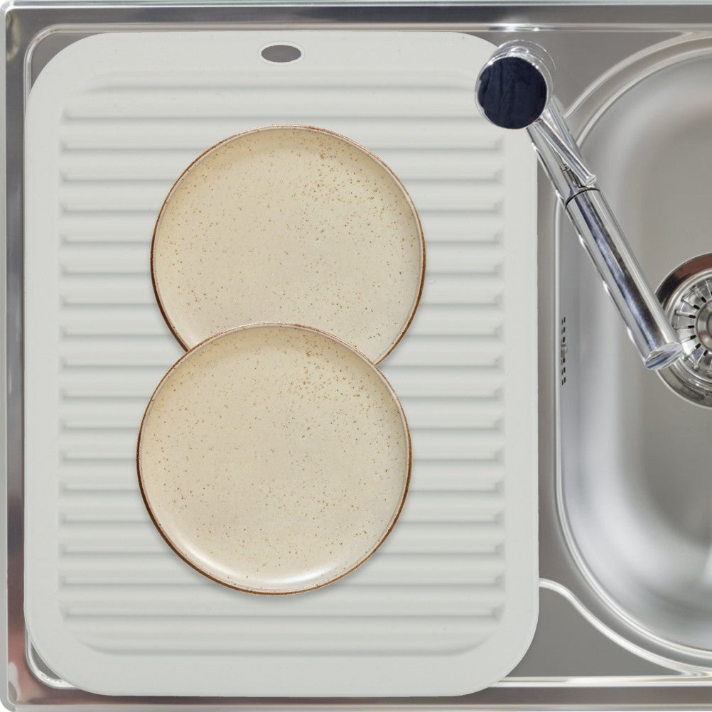 2 Pcs Heat Resistant Silicone Mat Kitchen Drying Dish for Counter