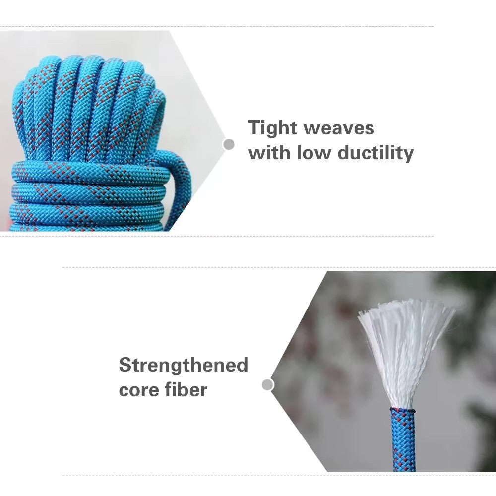 15M/25M/30M Outdoor Static Rope  10Mm Climbing Rope for Fire Rescue Safety Escap
