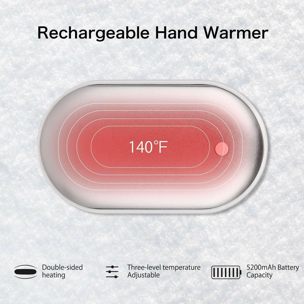 Rechargeable Hand Warmers USB 5000mAh Power Bank Electric Pocket Heater Warmer