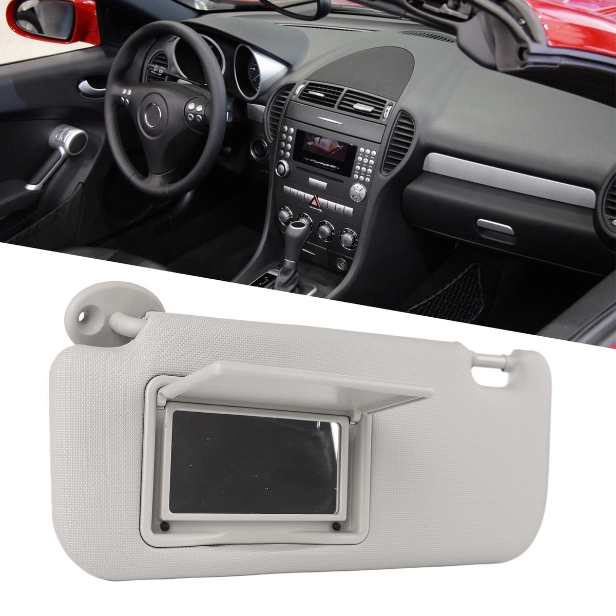 Left Driver Side Gray Car Sun Visor For Levin 2014-2018