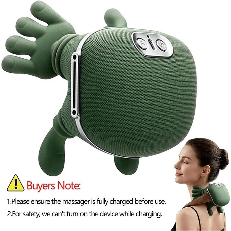 Neck Shoulder Massager with Heat Simulated Human Hand Cervical Trapeziu Massager