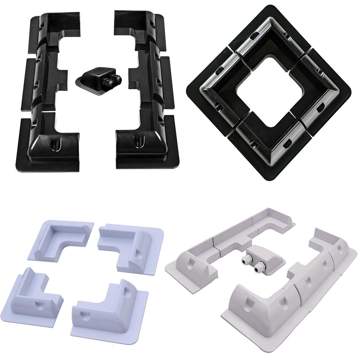 Solar Panel Mounting Bracket Kit Boat Motorhome Caravan Camper Van RV Roof Mount