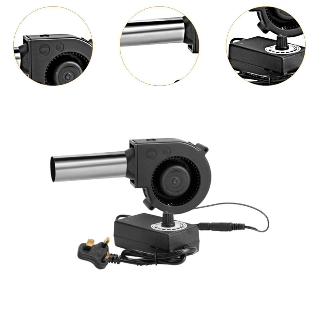 Adjustable 12V Blower fan For BBQ Heater Blower Air blower Cooking Machine UK