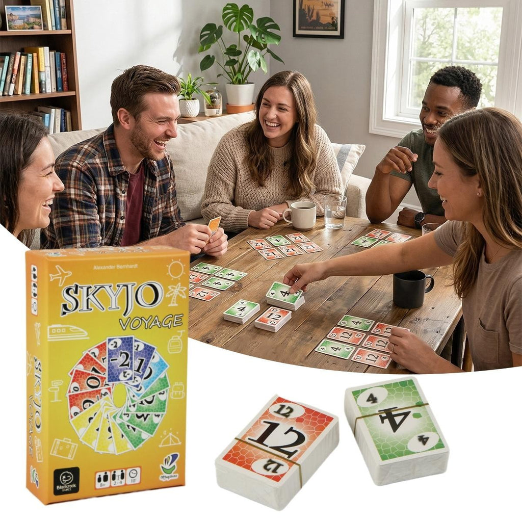 SKYJO VOYAGE Portable Travel Game Casual Party Board Game Card