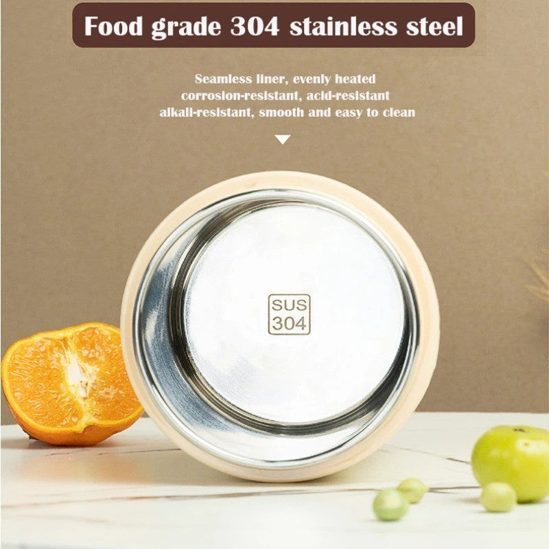 600ML Electric Heated Lunch Box USB Stainless Steel Food Warmer Leakproof UK